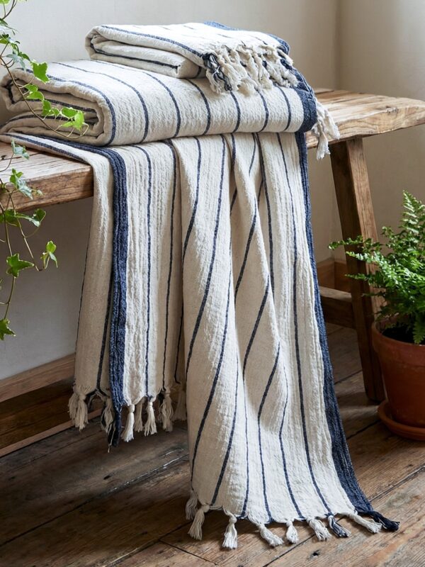 birlik1952-linen-keten-pestemal-bath-beach-towel-havlu-plaj-havlusu-pamuk-cotton-striped-italy-lacivert-dark-blue