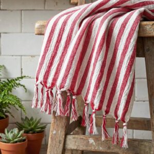 birlik1952 peşkir peştemal el havlusu hand towel traditional striped çizgili loom mutfak havlu kitchen whosale kara tezgah kırmızı red