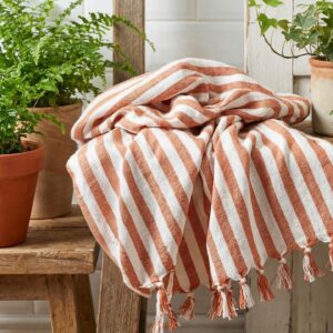 birlik1952 peşkir peştemal el havlusu hand towel traditional striped çizgili loom mutfak havlu kitchen whosale kara tezgah terracota kiremit turuncu orange