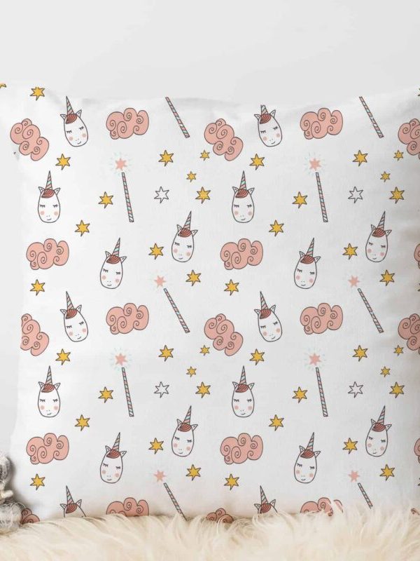 birlik1952 lunanino ipliq bebek yastık kırlent yastık kılıfı unicorn