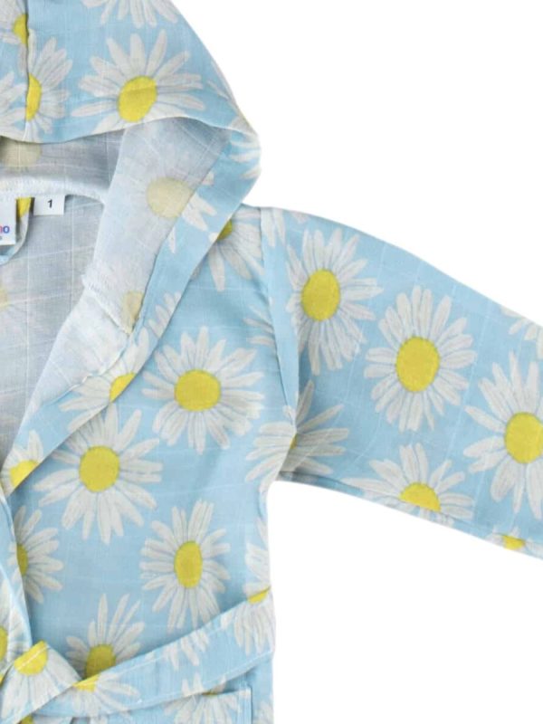 Birlik1952 lunanino ipliq bebek çocuk müslin bornoz papatya