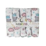 Lunanino Bebek Müslin Ağız Bezi Kral Ayı 5 Adet