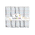 Lunanino Bebek Müslin Ağız Bezi Marin 5 Adet