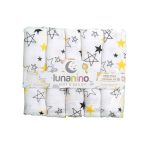 Lunanino Bebek Müslin Ağız Bezi Yıldız 5 Adet