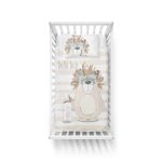 Lunanino Bebek Nevresim Takımı Ayı ve Tavşan | %100 Pamuk - Görsel 2