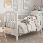 Lunanino Bebek Nevresim Takımı Ayı ve Tavşan | %100 Pamuk