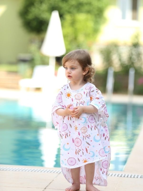 birlik1952 lunanino müslin bebek çocuk panço poncho müslin kumaş fabric muslin double gauze printed mihrimah