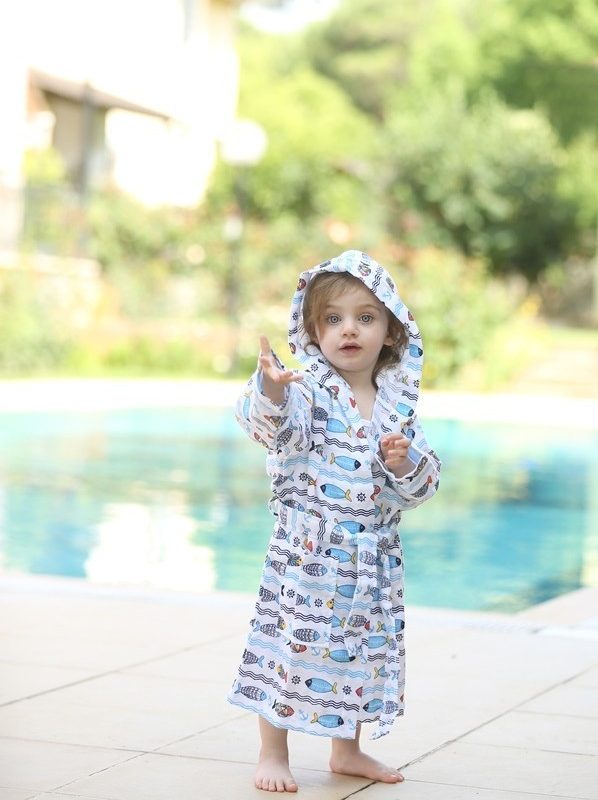 birlik1952 lunanino müslin bebek çocuk panço poncho müslin kumaş fabric muslin double gauze printed marin