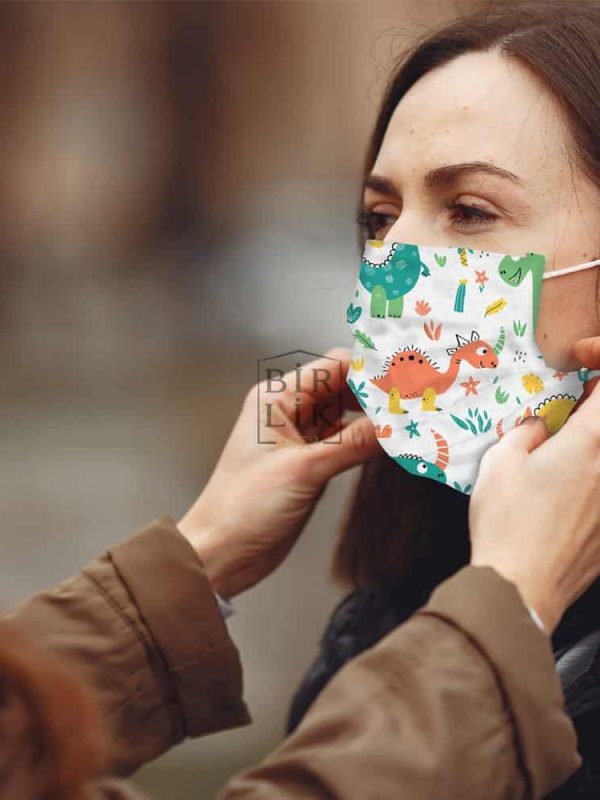 birlik1952 desenli yıkanabilir kumaş maske korona virüs