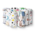 Lunanino Müslin Kapüşonlu Bebek Çocuk Panço Flamingo - Görsel 6