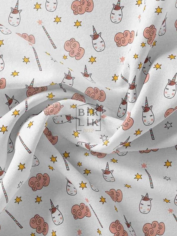 birlik1952 poplin kumaş akfil ranforce lunanino fabric unicorn