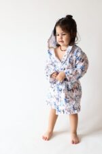 birlik1952 2 kat müslin kumaş gauze bathrobe robe bornoz baby child baskılı printed whosale toptan tekstil denizli lama