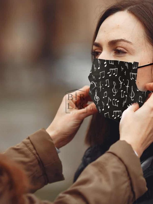 birlik1952 desenli yıkanabilir kumaş maske korona virüs