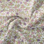 Poplin %100 Pamuklu Kumaş Çiçekli - Görsel 2