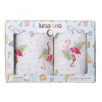 Lunanino Müslin Örtü Seti Flamingo