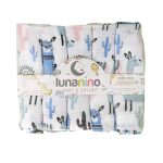 Lunanino Bebek Müslin Ağız Bezi Lama 5 Adet