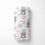 Lunanino Bebek Müslin Emzirme Örtüsü Kral Ayı - Görsel 2