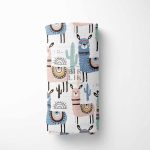 Lunanino Müslin Kapüşonlu Bebek Panço Lama - Görsel 3