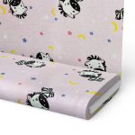 Flanel Pazen Pamuklu Kumaş Zebra Pembe