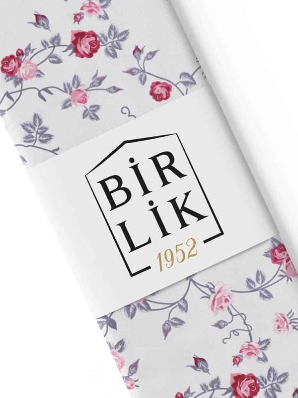 birlik1952 poplin akfil pamuklu nevresimlik kumaş