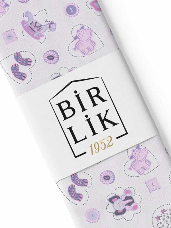 birlik1952 poplin akfil pamuklu nevresimlik kumaş