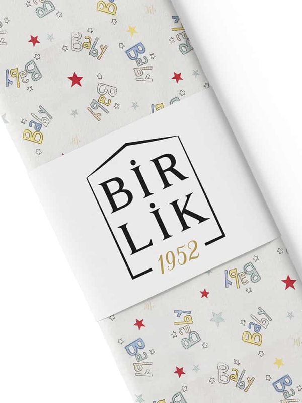 bebek poplin kumaş baby star kırmızı