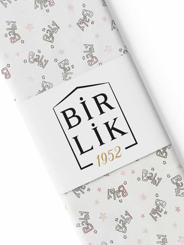 bebek poplin kumaş baby star pembe