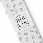 bebek poplin kumaş baby star pembe