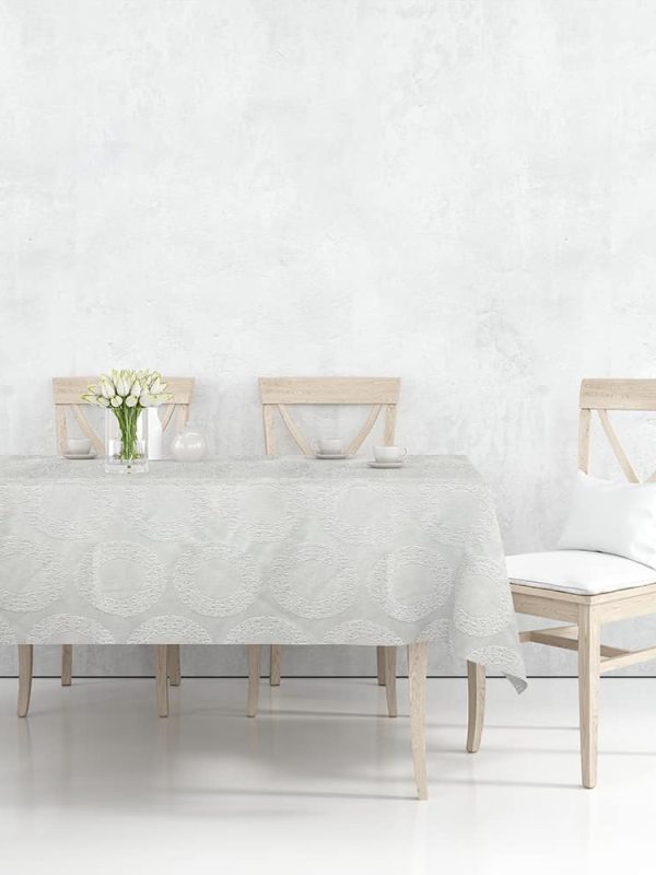 dertsiz masa örtüsü osmanlı yuvarlak desen