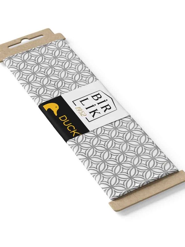 duck kumaş halkalı desen gri