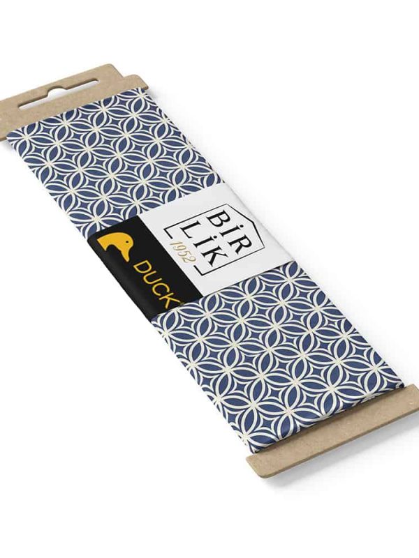 duck kumaş halkalı desen lacivert