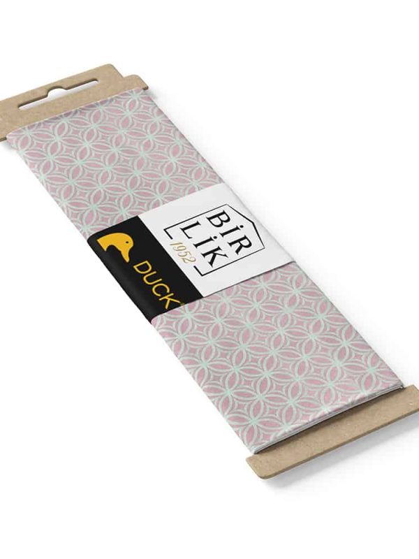 duck kumaş halkalı desen pembe