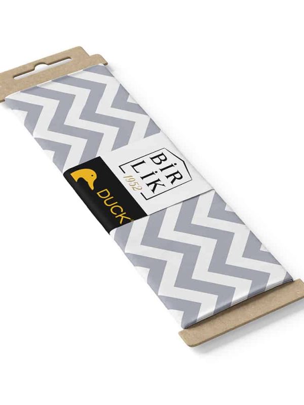 duck kumaş panama keteni zigzag gri