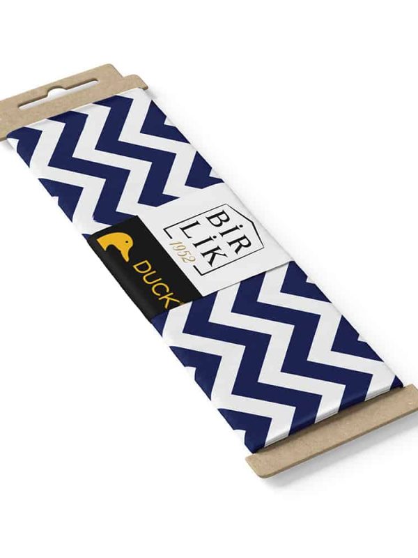 duck kumaş panama keteni zigzag lacivert