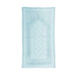 Etuval İşlemeli Etamin Seccade Turkuaz