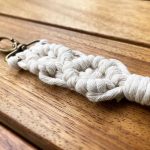 Makrome Anahtarlık Ekru - Görsel 2