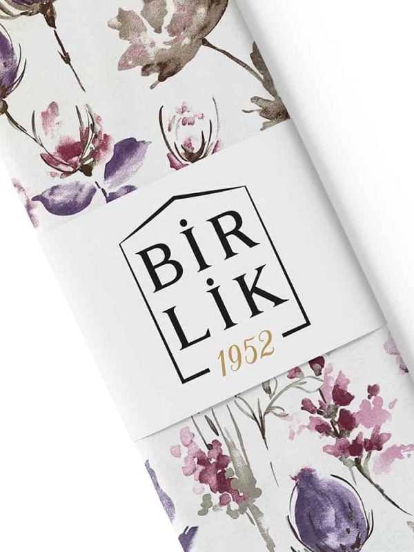 poplin kumaş angel garden mor