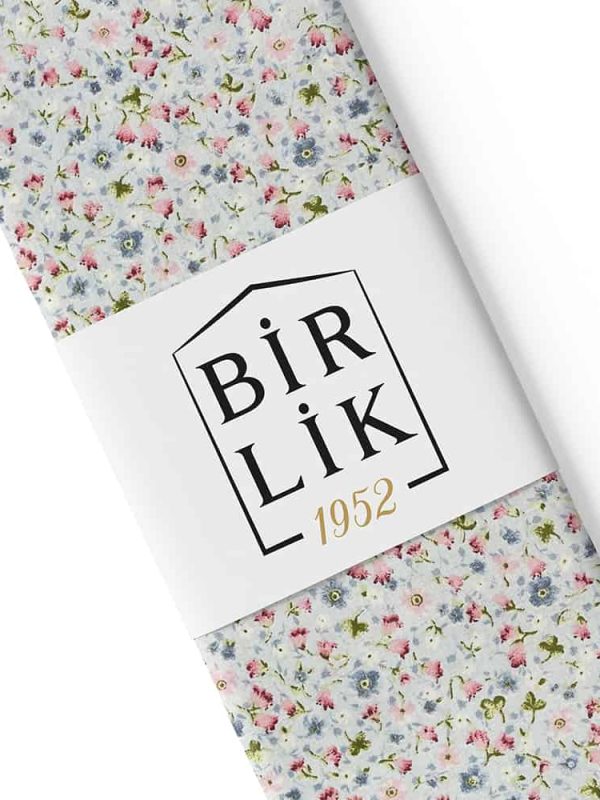 birlik1952 poplin akfil pamuklu nevresimlik kumaş