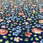 Poplin %100 Pamuklu Kumaş Nevbahar Lacivert - Görsel 2