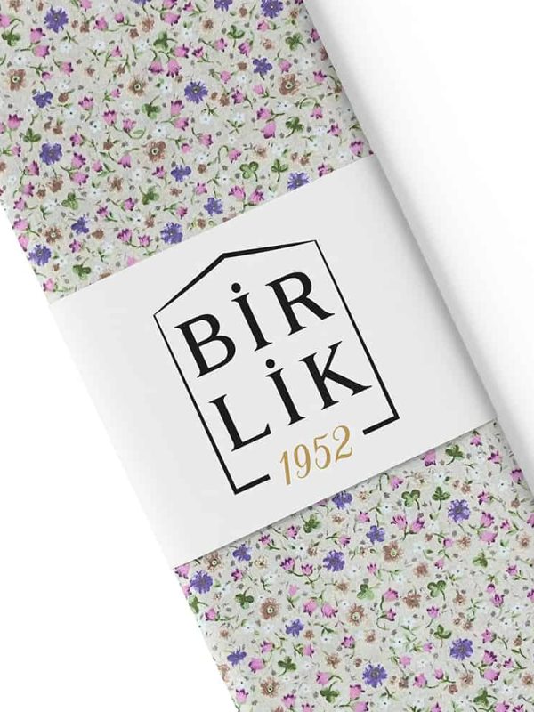 poplin kumaş nevbahar mor