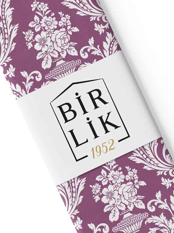 poplin kumaş şal desen koyu gül kurusu