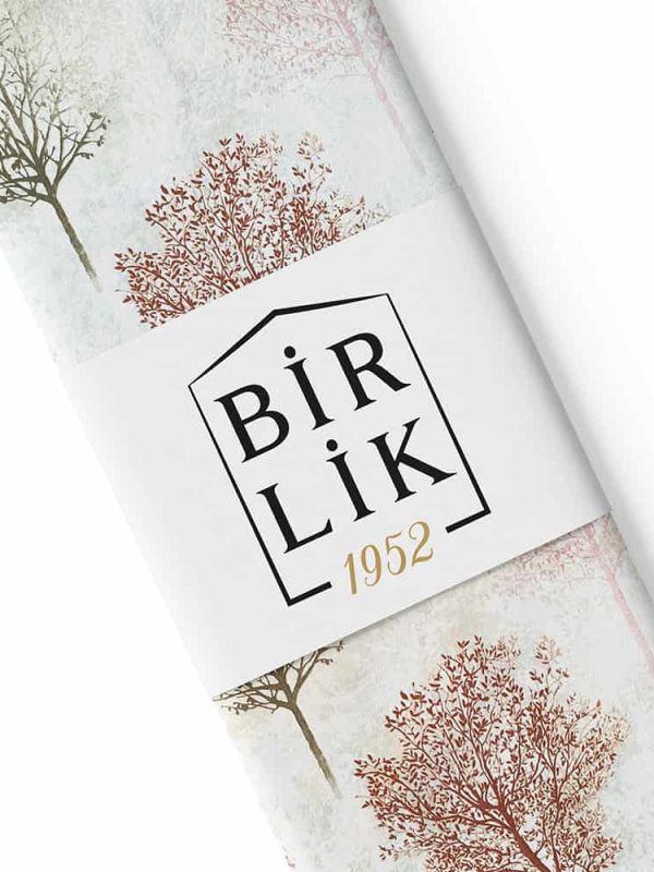 poplin kumaş sonbahar desen kiremit kırmızı