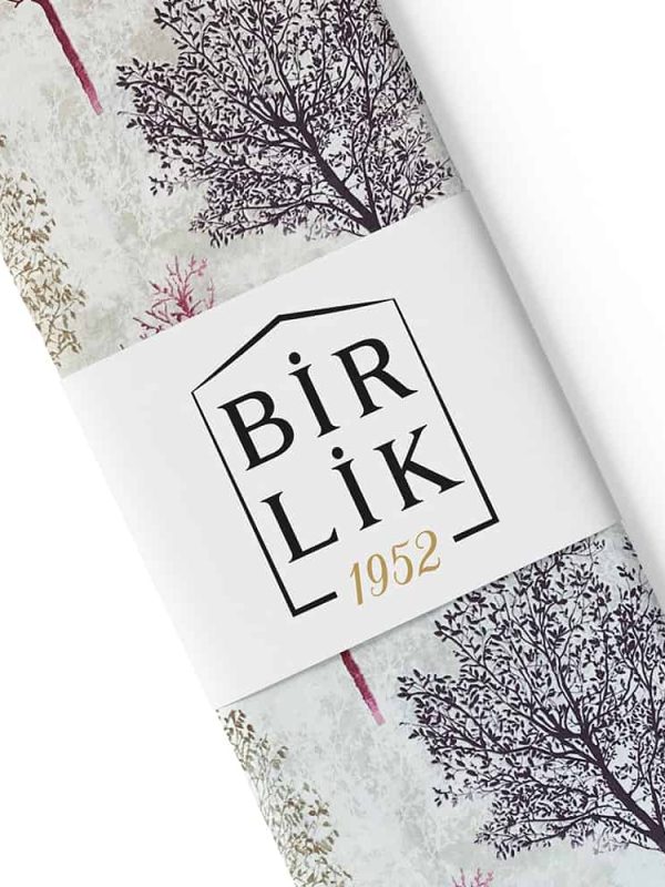 poplin kumaş sonbahar desen mor