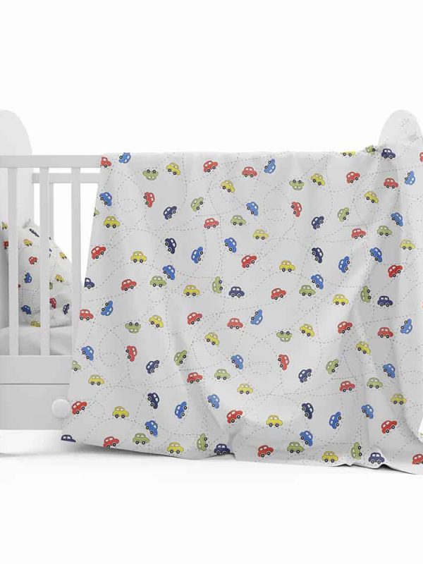 bebek nevresim takımı sevimli arabalar