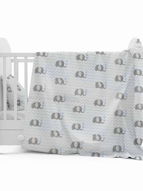 poplin nevresim filli zigzag desen