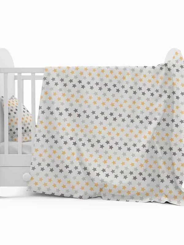 bebek nevresim takımı yıldız geçidi sarı