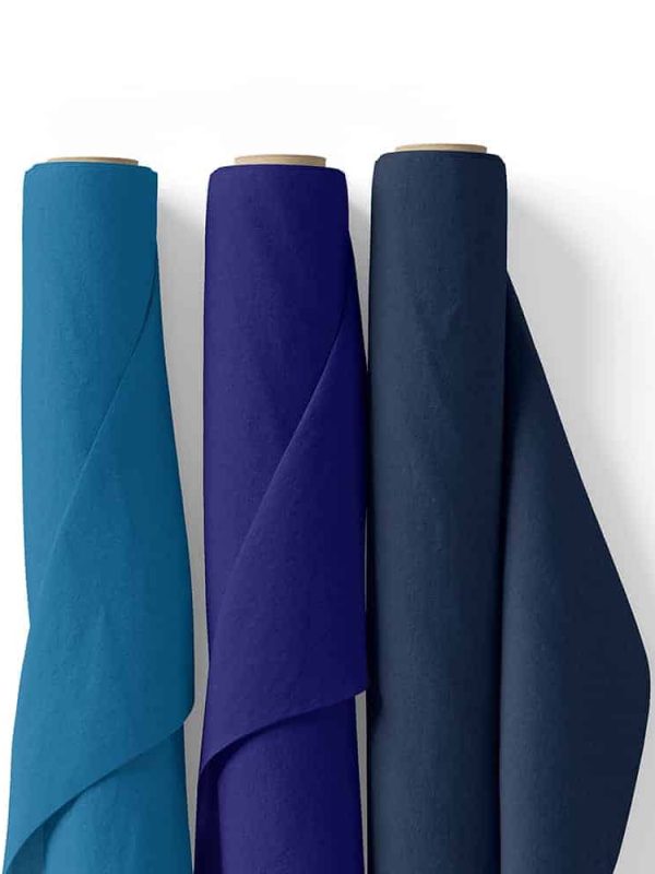 terikoton kumaş deniz mavi saks mavi gece mavi