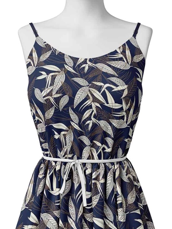 emprime viskon kumaş elbiselik