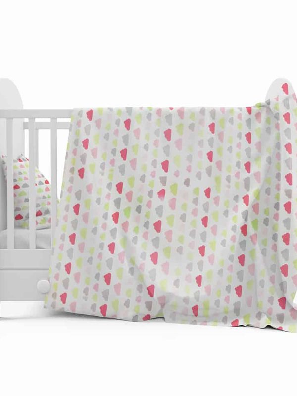 bebek nevresim takımı sıralı bulutlar