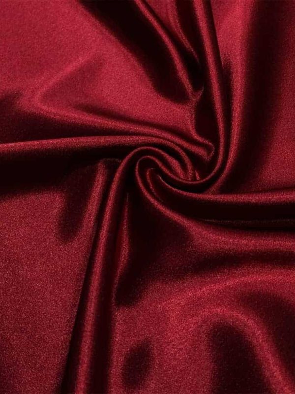 anver şanel saten kumaş kırmızı bordo